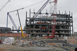 In this Sept. 21, 2016, file photo, V.C. Summer Nuclear Station's unit two's turbine is under construction near Jenkinsville, S.C., during a media tour of the facility. Solicitor General Bob Cook, one of South Carolina’s top prosecutors, said a state law used by utilities to raise customers’ rates to fund the now-defunct nuclear project is “constitutionally suspect.”
