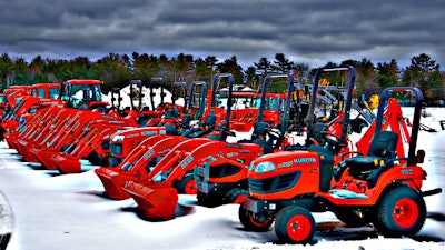 Kubota Tractors In Snow