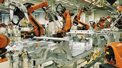 Robots in a German BMW factory.