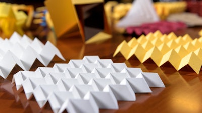 This is an assortment of origami structures that can be designed in new software.