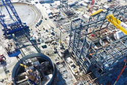 An aerial view of the V.C. Summer construction site in Jenkinsville, where two nuclear reactors were being built by Santee Cooper and South Carolina Electric & Gas.