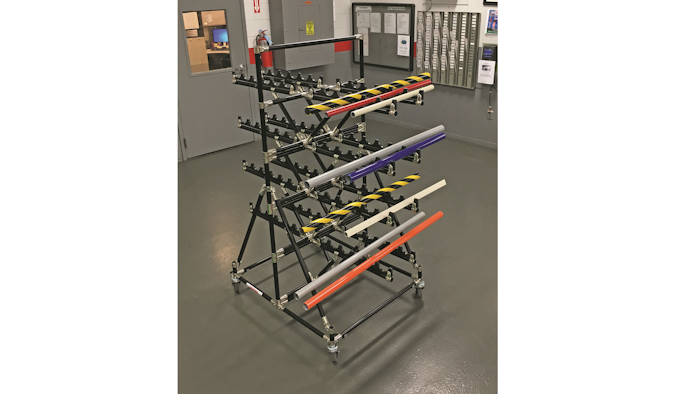 The CRE-588 from Creform is a cart built for an automotive assembly operation to hold small batches of interior trim parts.