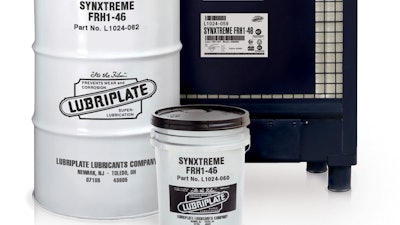 Lubriplate SYNXTREME FRH1-46 is a new NSF H1-registered, FM-approved, fire-resistant, eco-friendly hydraulic fluid.