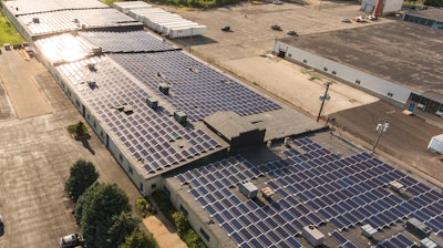 Advanced Machine & Engineering installed a 704 KW solar array on the roof of its manufacturing facility.