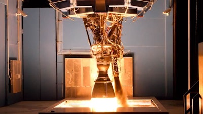 Space X Testing Merlin 1 D Engine In Texas