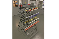 The CRE-588 from Creform is a cart built for an automotive assembly operation to hold small batches of interior trim parts.