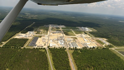 This June 15, 2017, file photo shows the Fayetteville Works plant near Fayetteville, N.C. Wilmington, Delaware-based Chemours Co. has faced questions for six months about an unregulated chemical with unknown health risks that flowed from the company’s plant near Fayetteville into the Cape Fear River. The company has said virtually nothing in its own defense about chemicals it may have discharged for nearly four decades, and it skipped legislative hearings looking into health concerns.