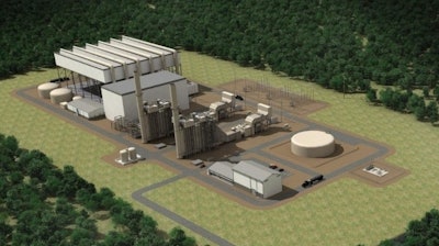 A rendering of the plant in Burrillville.