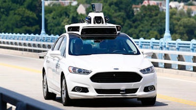 An autonomous car.