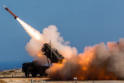 In this Wednesday, Nov. 8, 2017 released by the U.S. Department of Defense, German soldiers assigned to Surface Air and Missile Defense Wing 1, fire the Patriot weapons system at the NATO Missile Firing Installation, in Chania, Greece. U.S. defense giant Lockheed Martin says the company is delivering its Patriot anti-missile system to Saudi Arabia and that the kingdom is on track to become the second international customer, after the United Arab Emirates, to acquire its THAAD system.
