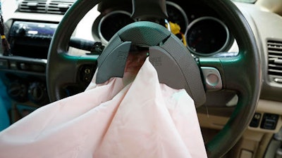 Deployed Takata air bag.