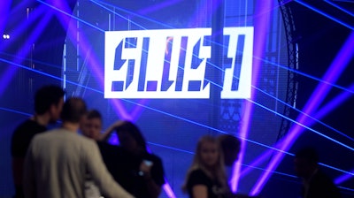 General view of Slush 2017 event in Helsinki, Finland, Thursday, Nov. 30, 2017. Al Gore has kicked off the two-day Slush conference, one of Europe's largest startup events in Finland, where 2,600 companies and some 1,500 investors are gathering to network and negotiate funding.