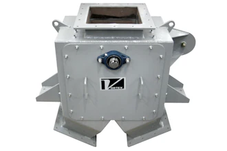 The Pivoting Chute Diverter from Vortex is designed to handle especially abrasive materials.