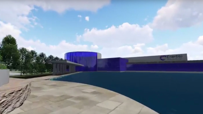 A rendering of EnerBlu's facility in Kentucky.