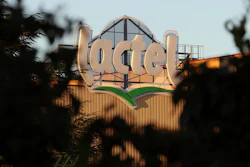 This Monday, Aug. 22, 2016 file photo shows a general view of the Lactalis headquarters in Laval, western France. Baby milk maker Lactalis and French authorities have ordered a global recall of millions of products over fears of salmonella bacteria contamination. Company spokesman Michel Nalet told The Associated Press on Monday Dec. 11, 2017, that the 'precautionary' recall both in France and abroad affects 'several million' products made since mid-February.
