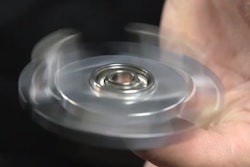 A fidget spinner, in action.