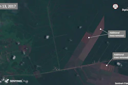 This combination of satellite images (click to view in gallery) taken on July 7, 2015, June 29, 2016, and March 13, 2017 provided by DigitalGlobe shows the progress of deforestation that show further exploitation will occur on land managed by by PT Muara Sungai Landak, a company with links to Indonesian conglomerate Sinarmas, near Jungkat, West Kalimantan, Indonesia. Despite its denials, Sinarmas, one of the world's biggest paper producers, has extensive behind-the-scenes ties and significant influence over wood suppliers linked to fires and deforestation that have degraded Indonesia's stunning natural environment.