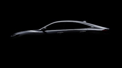 This photo provided by Honda shows the Honda Insight prototype, a new five-passenger gas-electric hybrid sedan which the automaker says it will unveil at the Detroit auto show in January 2018.