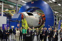 Kansas Lt. Gov. Jeff Colyer speaks during a news conference Wednesday, Dec. 6, 2017, at Spirit AeroSystems in Wichita, Kan. President and CEO Tom Gentile announced plans to add more than 1,000 jobs over the next two years. It also plans $1 billion in new capital investment at its Wichita site, Gentile said.
