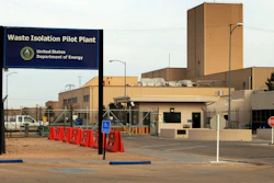 This March 6, 2014 file photo shows the idled Waste Isolation Pilot Plant, the nation's only underground nuclear waste repository, near Carlsbad, N.M. Officials at the nation's only underground nuclear waste repository are flipping the switch on an interim ventilation system this week, allowing mining to resume for the first time since a 2014 radiation release contaminated part of the facility.