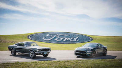 50 years of history -- Original 1968 Bullitt Mustang and 2019 Mustang Bullitt