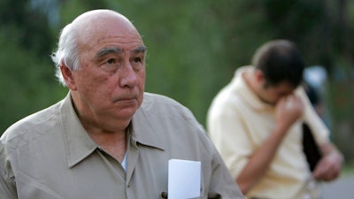 In this Aug. 20, 2007 file photo, Robert 'Bob' Murray, founder and chairman of Cleveland-based Murray Energy Corp., arrives at a news conference at the entrance to the Crandall Canyon Mine, in northwest of Huntington, Utah. In the early days of the Trump administration, Murray, the head of one of America’s largest coal companies sent a four-page “action plan” to the White House calling for rollbacks of key environmental and mine safety regulations he claimed would help revive the struggling mining industry.