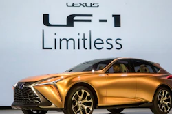 In a Jan. 5, 2018, file photo, the Lexus LF-1 Limitless concept vehicle is presented at the North American International Auto Show in Detroit. Japanese vehicle brands are exploring new design ideas, and figuring out what sets them apart from their U.S. and European rivals, with new prototype vehicles. Nissan, Infiniti and Lexus are all unveiling new concept cars at the Detroit auto show, which opens to the public, Saturday, Jan. 20.