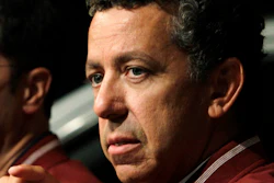 In this July 25, 2011 file photo, Al Iacobelli, former Vice President Employee Relations, Chrysler Group LLC, speaks at Chrysler Group LLC headquarters in Auburn Hills, Mich. Iacobelli who handled labor relations for the company has pleaded guilty to showering more than $1.5 million in cash and gifts on high-ranking members of the United Auto Workers. Iacobelli admits that he was trying to gain an advantage for Fiat Chrysler during his relationship with the union. He pleaded guilty Monday Jan. 22, 2018 to conspiracy and a tax crime and faces eight years in federal prison.
