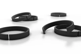 HiMod Slydring HC wear rings from Trelleborg Sealing Solutions.