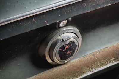Original 1968 Mustang from movie Bullitt - rear filler cap.