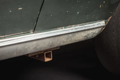 Camera mounts on the original 1968 Bullitt Mustang.