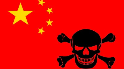 Pirate Flag Combined With Chinese Flag 881529658 6000x4000
