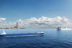 A rendering of smart ship technology concepts.