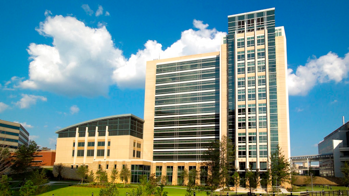 This Sep. 9, 2005, photo provided by the Center for Disease Control and Prevention shows the then newly constructed 11-story Emerging Infectious Diseases Laboratory located at the CDC's Roybal campus in Atlanta. Thirteen years after building the state-of-the-art lab for the world’s most dangerous germs, the nation's top public health agency is asking for more than $400 million to build a new one. CDC is asking Congress for the money. Its officials say the current lab building in Atlanta is quickly wearing down, and cannot be upgraded without shutting down the facility for years.