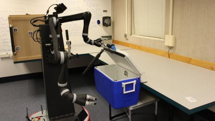 New research shows that robots can learn abstract representations of the world that are useful in planning for multi-step tasks, something that's monumentally difficult for robots to do. Here, a robot learns useful abstractions about the world by executing a set of motor skills.