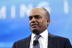 In this Jan. 9, 2017, file photo, Ford Executive Vice President Raj Nair addresses the North American International Auto show in Detroit. Ford has ousted Nair, one of its top executives, over allegations of unspecified inappropriate behavior. The company said in a statement that Nair, the North America President, is leaving the company immediately.