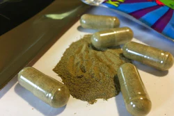 In this Sept. 27, 2017 photo, kratom capsules are displayed in Albany, N.Y. U.S. health authorities say kratom, a herbal supplement promoted as an alternative pain remedy, contains the same chemicals found in opioids, the addictive family of drugs at the center of a national drug abuse crisis. The Food and Drug Administration analysis, published Tuesday, Feb. 6, 2018, makes it more likely that kratom could be banned by the federal government.