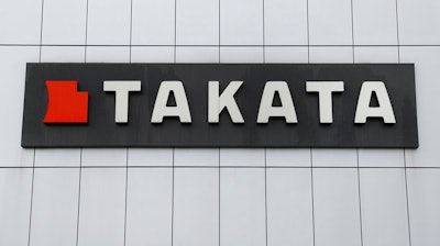 This June 25, 2017, file photo shows TK Holdings Inc. headquarters in Auburn Hills, Mich. Japanese air bag maker Takata Corp. has reached a $650 million deal to settle consumer protection claims from 44 states and Washington, D.C., but only a fraction of the money will be paid due to Takata's financial problems and bankruptcy. In an agreement announced Thursday, Feb. 22, 2018, the states said they will not collect the settlement so that victims of Takata's faulty air bag inflators can get a bigger piece of the company's remaining money.