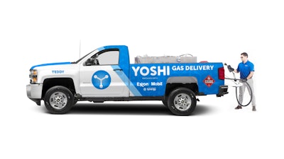 A Yoshi truck mockup.