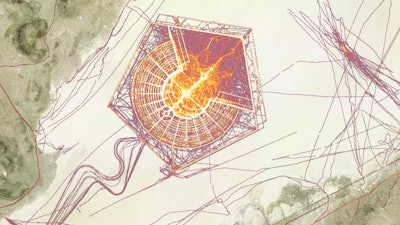 Fitness trackers report their location and map the Burning Man festival in the Nevada desert.