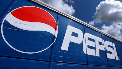 In this Aug. 18, 2016, file photo a Pepsi truck delivers products to vendors at the Illinois State Fair in Springfield, Ill. PepsiCo serves up its latest quarterly report card Tuesday, Feb. 13, 2018.