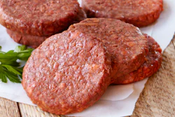 Don Lee Farms Organic Plant-Based Raw Burgers. The first organic plant-based raw burger made with sustainable organic ingredients.