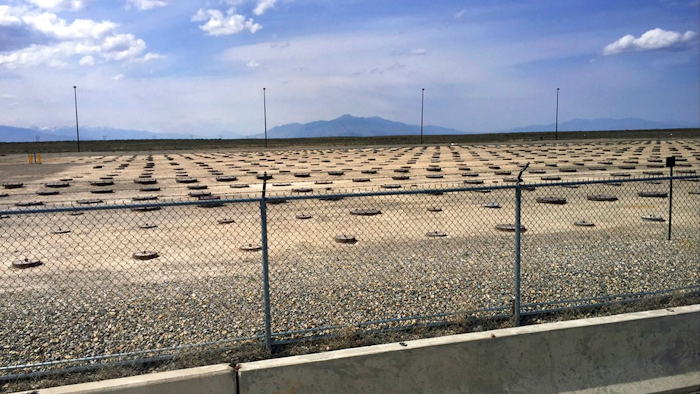 In this May 11, 2015, file photo, nuclear waste is stored in underground containers at the Idaho National Laboratory near Idaho Falls, Idaho. U.S. officials are considering extending the use of the eastern Idaho nuclear waste treatment facility beyond its scheduled closure this year so it can repackage radioactive waste brought in from other states before it's sent to a permanent disposal site in New Mexico.