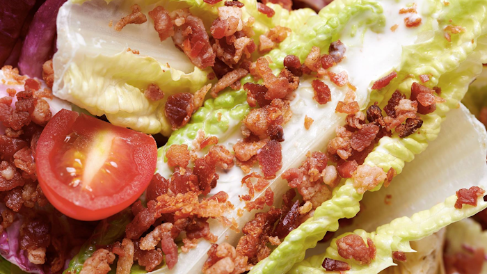 SugarCreek Packing Company produces pork and turkey bacon, bacon bits, meatballs and other items.