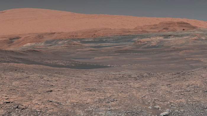 This image provided by NASA, assembled from a series of January 2018 photos made by the Mars Curiosity rover, shows an uphill view of Mount Sharp, which Curiosity has been climbing. Spanning the center of the image is an area with clay-bearing rocks that scientists are eager to explore; it could shed additional light on the role of water in creating Mount Sharp. On Thursday, March 2, 2018, NASA’s Mars rover Curiosity marked 2,000 days on the red planet by Martian standards. A Martian sol, or solar day, is equivalent to 24 hours, 39 minutes and 35 seconds. So 2,000 days on Mars equal 2,055 days here on Earth.