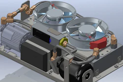 An example of a custom liquid cooling system.