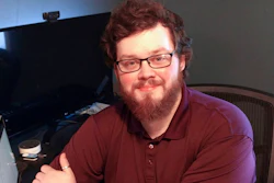 This Feb. 23, 2018 photo provided by the American Civil Liberties Union of Iowa shows Josh Harms in Sibley, Iowa. Harms, who said his hometown smelled like 'rancid dog food' because of an animal food processing plant sued the city Thursday, March 8, 2018 after he says they threatened to silence him. Harms with the help of the American Civil Liberties Union of Iowa filed suit in U.S. District Court asking a judge to block Sibley officials from making legal threats or taking action to force him to remove criticism from his website.