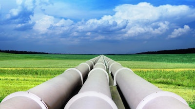 Three Gas Pipelines In A Green Field With Blue Sky 119744231 3450x2835