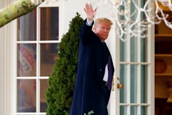 President Donald Trump walks to the Oval Office after speaking at the Latino Coalition Legislative Summit, Wednesday, March 7, 2018, in Washington.