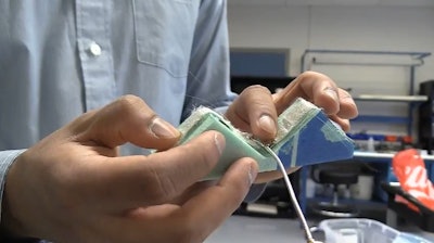 Researchers are embroidering electronics directly into fabrics using conductive threads, which they call “e-threads.”